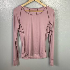 Mountain Hardwear Wick Q Long Sleeve Baselayer Lavender Pink Size Med   222